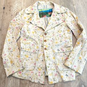 The Burning Torch Los Angeles cotton blazer w amazing detail L